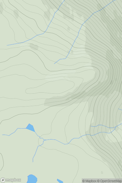 Thumbnail image for Cnoc an Droighinn [Loch Maree to Loch Broom] showing contour plot for surrounding peak